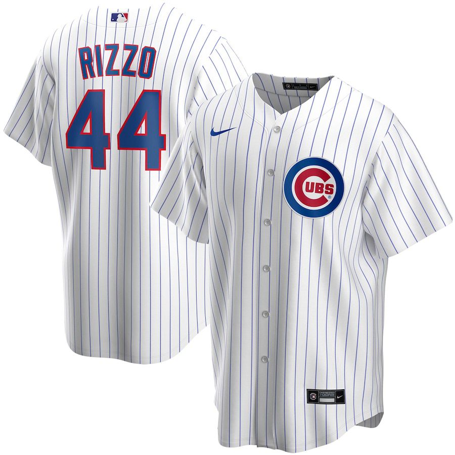 Youth Chicago Cubs 44 Anthony Rizzo Nike White Home Replica Player MLB Jerseys